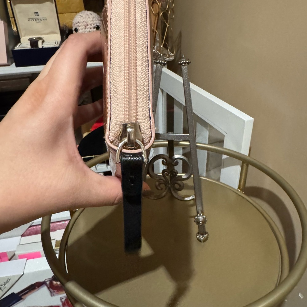 Kate Spade Mavis Street Neda Zip Around Glitter Wallet Rose Gold - Picture 5 of 11